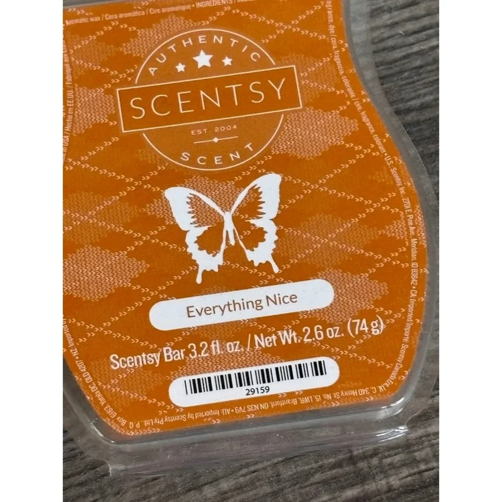 Scentsy Wax Bar Bundle Everything‎ Nice & Make Me Snickerdoodle 2.6oz Lot of 2